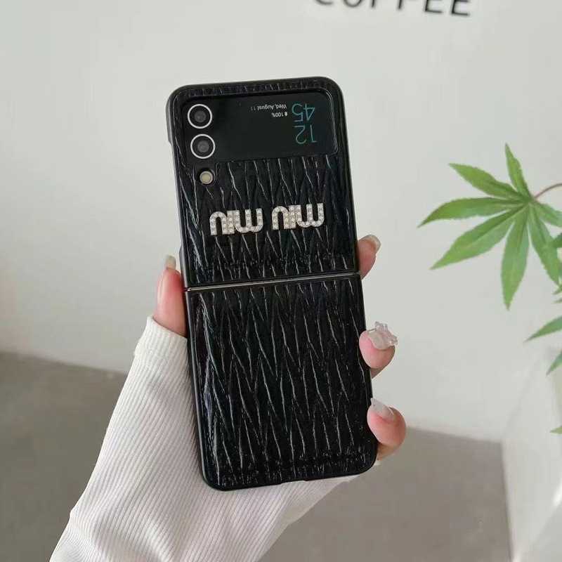 MiuMiu ミュウミュウ ブランドGalaxy Z Flip 7 6 5 4 3 ギャラクシーZ Fold 7 6 5 4 3 2ケースカバー激安