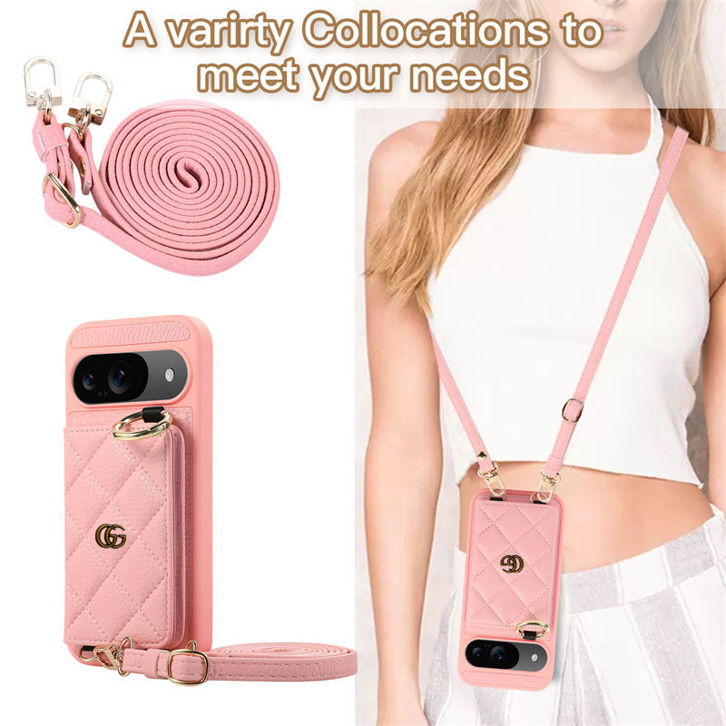 ブランドグッチ Gucci レディースメンズ人気 Google Pixel 10 9 8a/Pixel 7 6 Pro ケース 背面カード収納 革製 斜め掛け