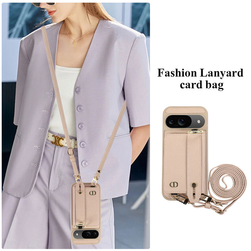 ブランドディオール Dior レディースメンズ人気 Google Pixel 10 9 8a/Pixel 7 6 Pro ケース カード収納  肩掛け 革製 ベルト付き 