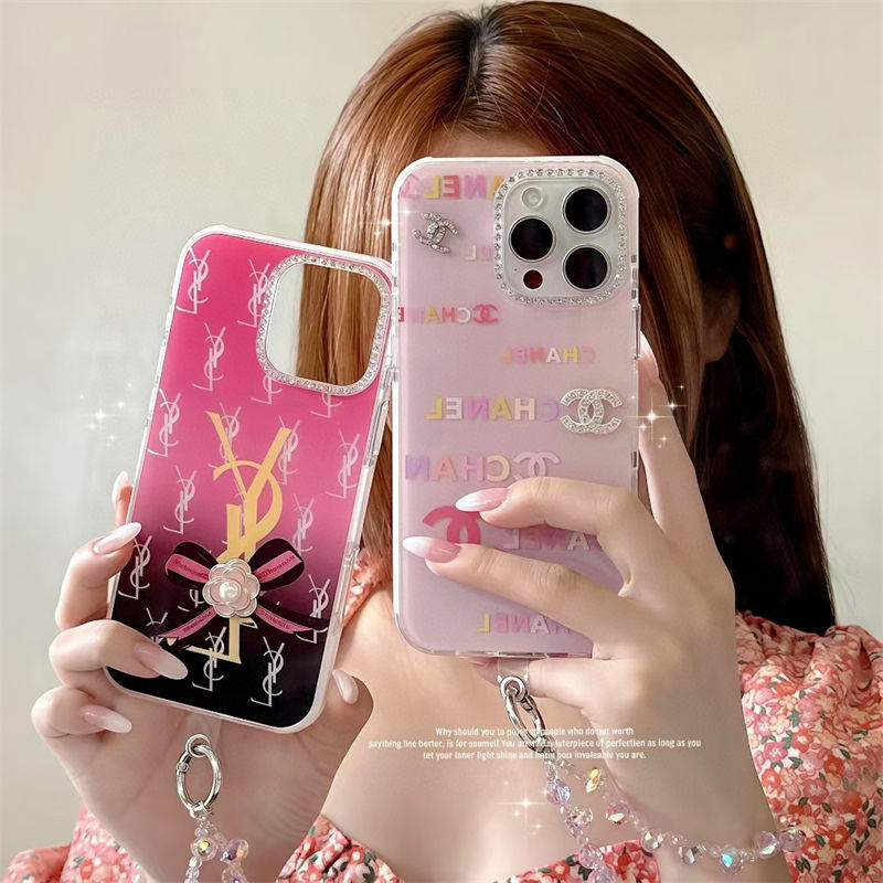 シャネル Chanel イブサンローラン Ysl  便利 アイホン 17 16 15 14 13 Pro アイフォーン13 14 15 Pro Max Iphone15 17 air 16 Plus ケース 肩掛け レディース