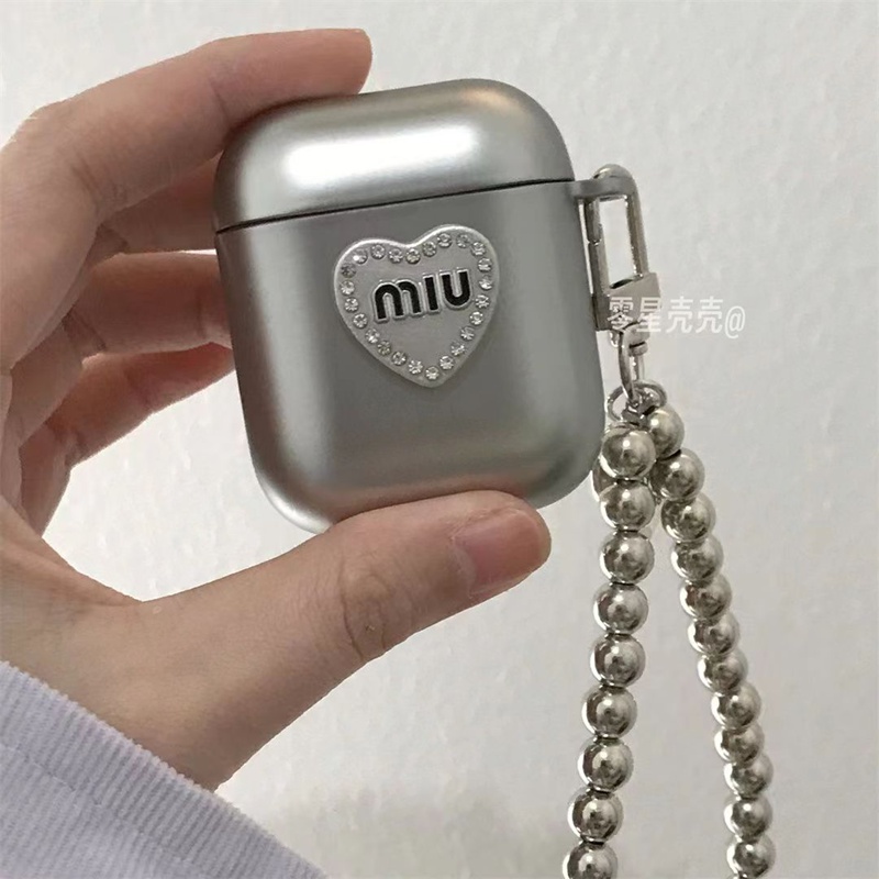 MiuMiu ミュウミュウ ブランドAirpods4 Pro2ケースAirpods pro 3 4 ギャラクシーバッズ3プロ buds 2 Galaxy Buds Liveケース