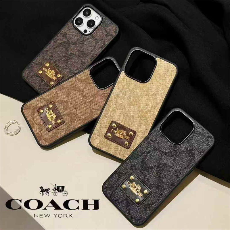 コーチ Coach アイフォン16 15 pro max 17 Airケース Iphone15 Plus 17 air 16 Pro Max 15 14 13 12 17 Pro Max Xs Maxケース 男女兼用