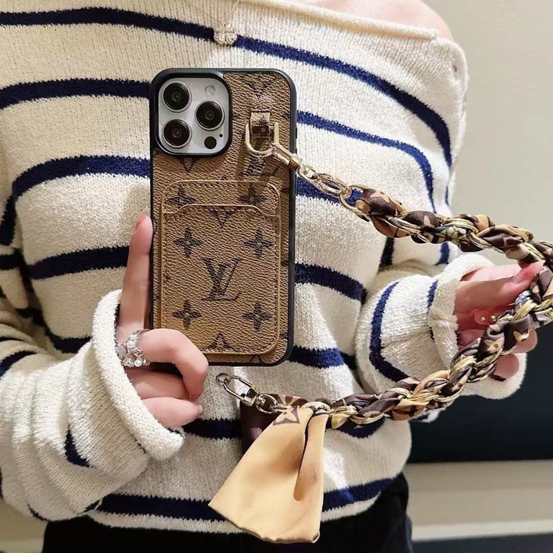 超スタイリッシュルイヴィトン louis vuitton アイホン 17 15pro/16 pro max 14 13 携帯ケース 合わせ易い カード収納 斜め掛け 革製 男女兼用 
