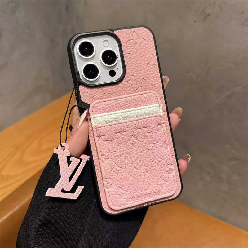 超スタイリッシュルイヴィトン louis vuitton アイホン17 15 16 pro max携帯ケース男女兼用  革製 背面にカード入れ付き