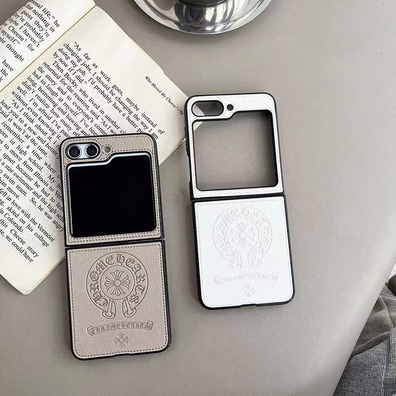 Chrome Hearts クロムハーツ ブランドGalaxy Z Flip 7 6 5 4 3  ギャラクシーZ Flip 7 6 5 4 シンプルケースカバー