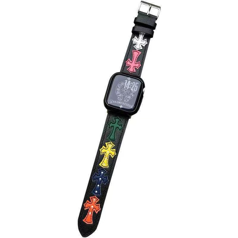 apple watch 11 10 9 8 7 ultra2 3 se2 3アップル 11 10 9 8ウォッチ腕時計交換バンド45mm 49mm Chrome Hearts クロムハーツ