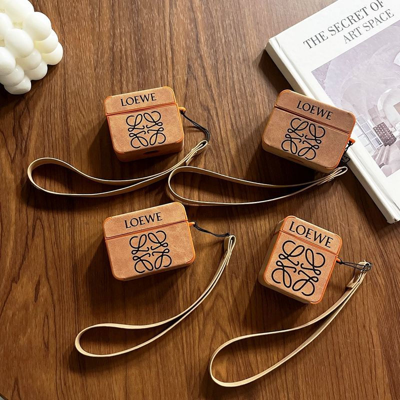 LOEWE ブランドairpods4 3/2/1 pro2 3ケースメンズ レデイーズ 肩掛け