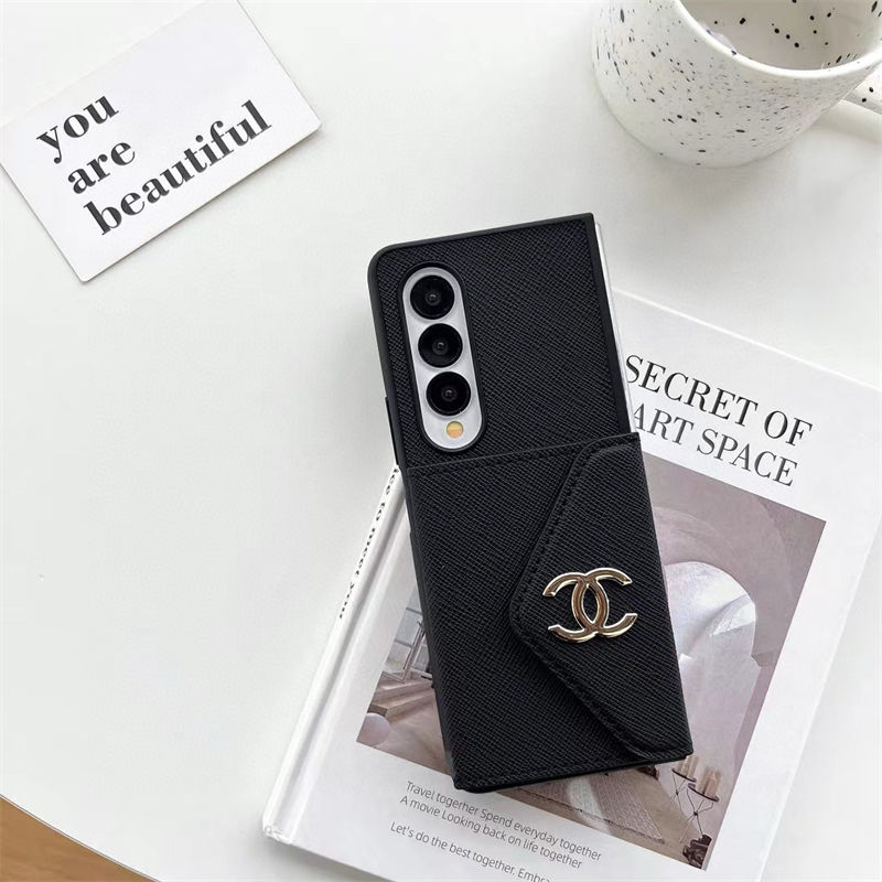 Prada Ysl Chanel Lv Galaxy Z flip7 6 5 Galaxy Z Fold7/Z Fold6 /Fold5ケース革製