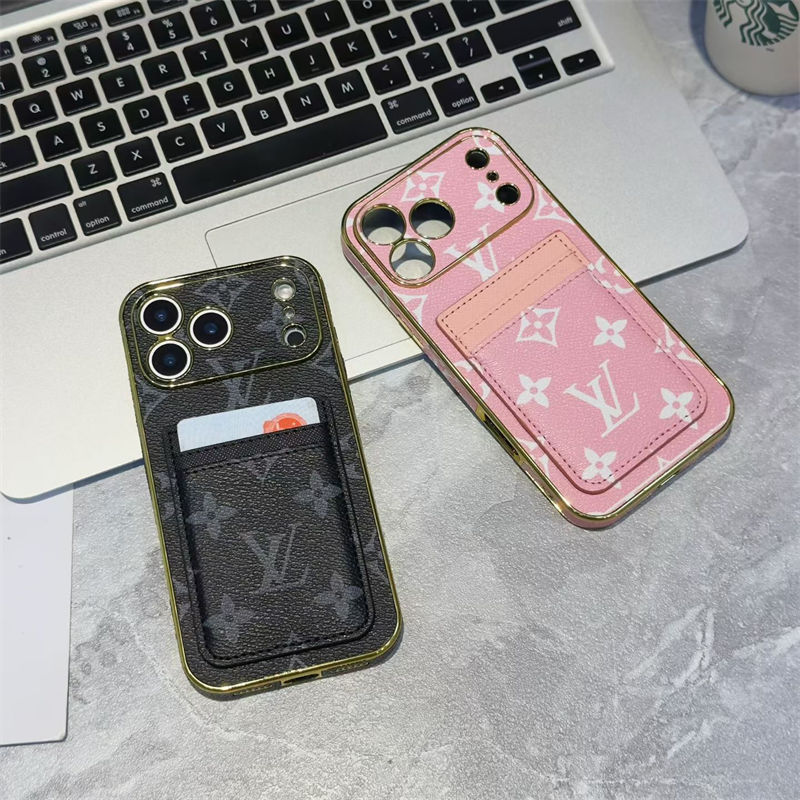 Lv Iphone17 air 16 Plus ケース 革製 カード収納