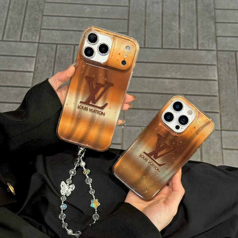 louis vuittonアイフォン17 15 16 proカバー ストラップ付き