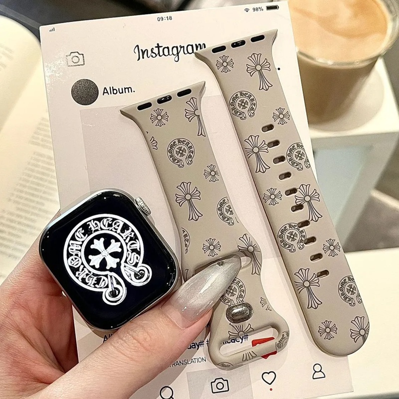 クロムハーツ Galaxy Watch6/5/4 アップル9 10 11 8ウォッチ腕時計交換