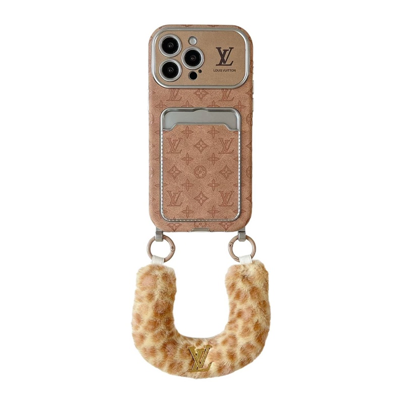 ルイヴィトン louis vuitton IPhone air 17 16 14 Pro ケース 背面カード収納 ベルト付き