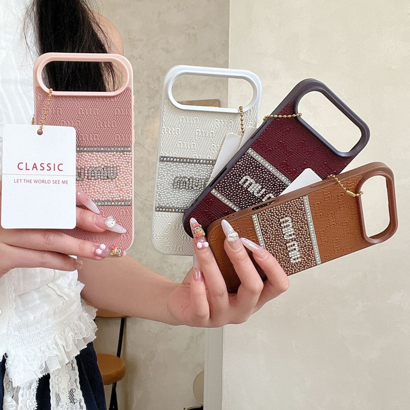 MiuMiu アイホン air 17 16 14 15 プロマックスケース 新作 芸能人愛用