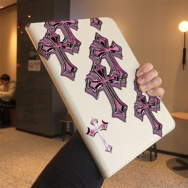 クロムハーツ Ipad 第11 10/9/8世代ケース ipad全機種対応 革製