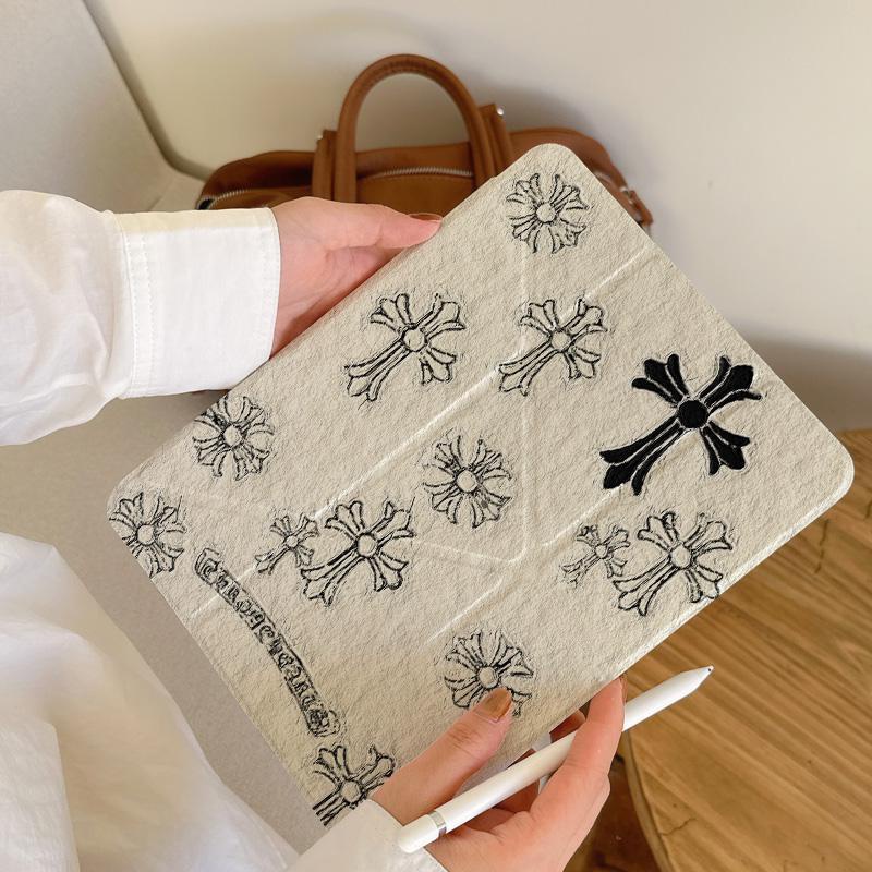Chrome Hearts クロムハーツ Ipad 第11 10/9/8世代ケース ipad全機種対応 手帳型