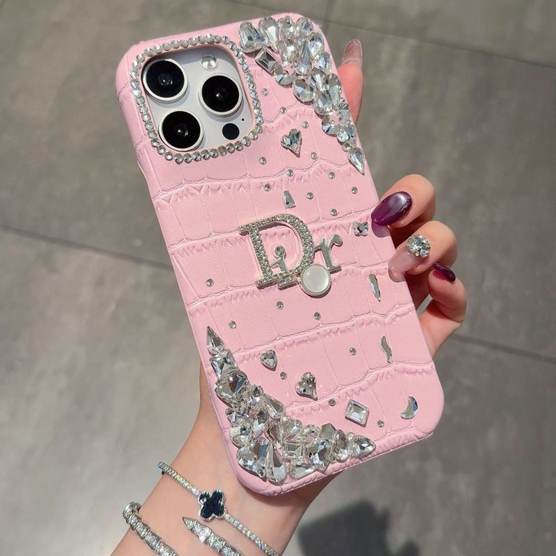 Dior Iphone17 15 14 11 12 13 Pro Maxケース革製