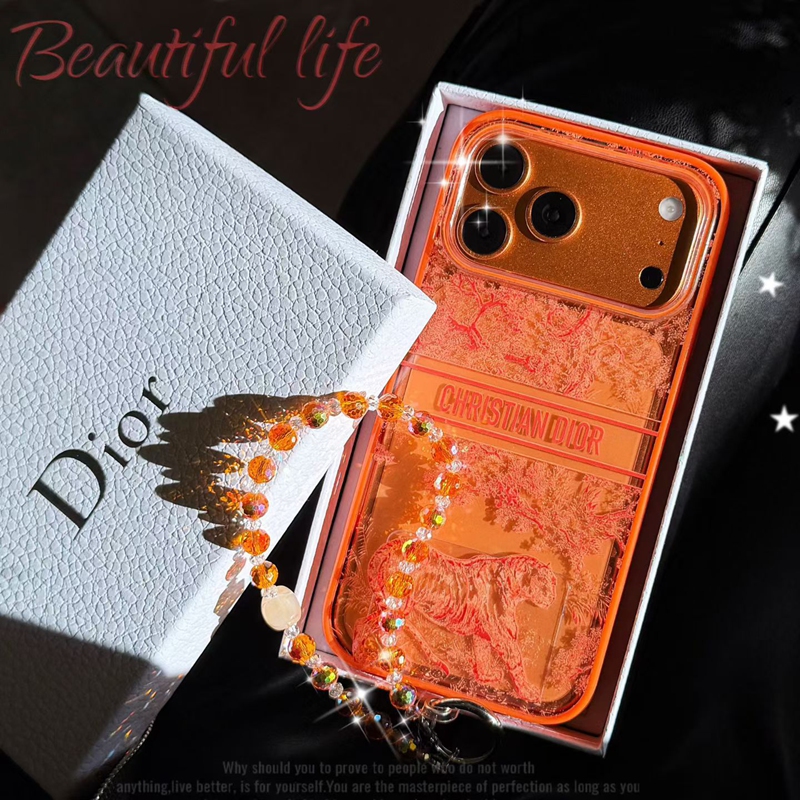 Lv Ysl Dior iPhone air 17 16 15 plus ケース ストラップ付き 