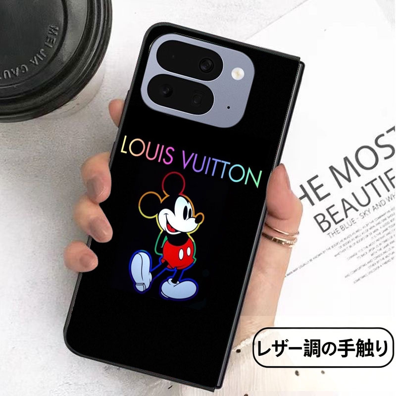 louis vuittonギャラクシーZ Flip 8 7 6 5 4 シンプルピクセル11 10 9 pro foldカバー革制