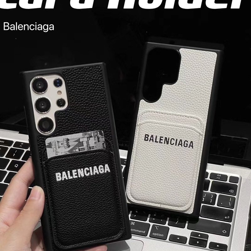 Iphone17 15 14 18 12 13 Pro Maxブランドバレンシアガ Balenciaga スマホケース背面カード収納