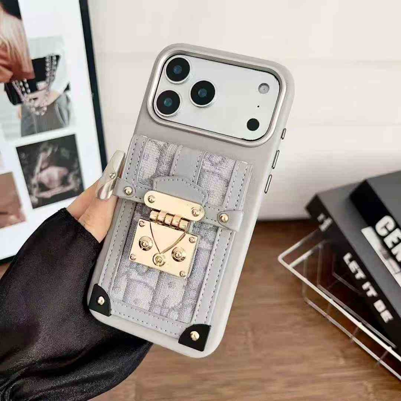 ディオール Dior IPhone18 17 16 14 15 アイフォン15 16 pro maxケース カードポケット付き