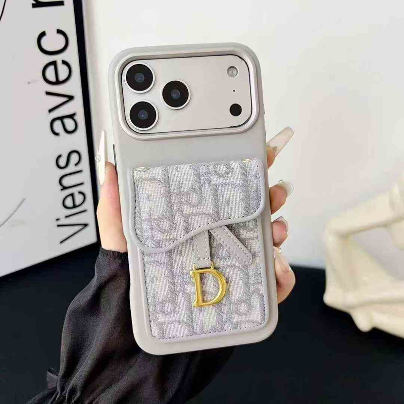 ディオール Dior アイフォン17 16 15 プロ保護ケース 便利 カード収納
