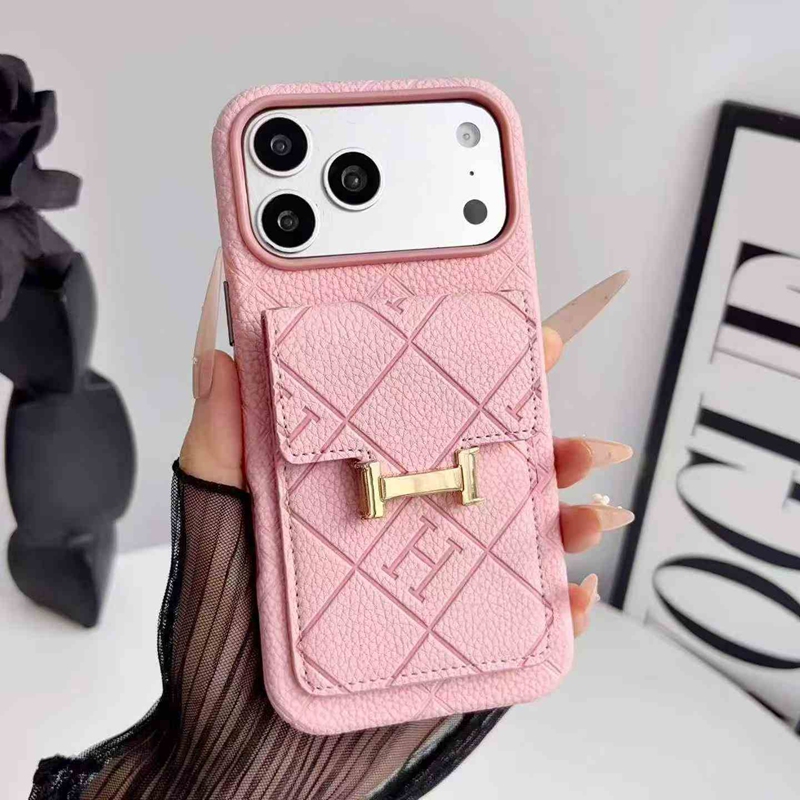 エルメス Hermes Iphone 18 17 air 16 15 14 13 携帯ケース背面カード収納 革製