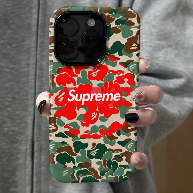 Supreme Iphone air 17e 16 15 12 13 Pro Max 14 ブランドシュプリームスマホケース