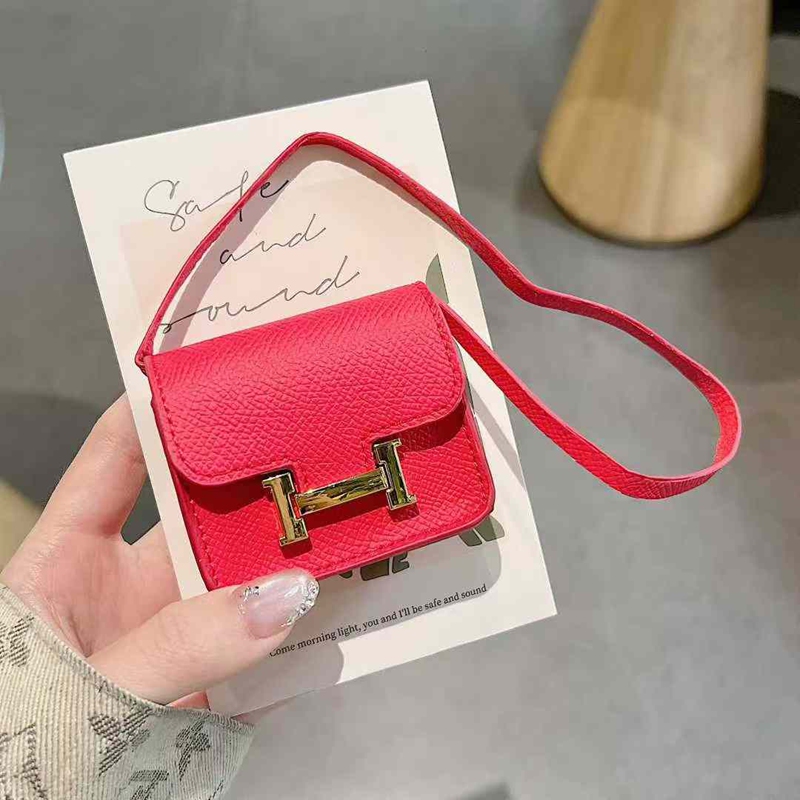 エルメス Hermes airpods 4 3 2 pro2 3+ 4 5 ultraケース ブランドカラビナ付き便利 