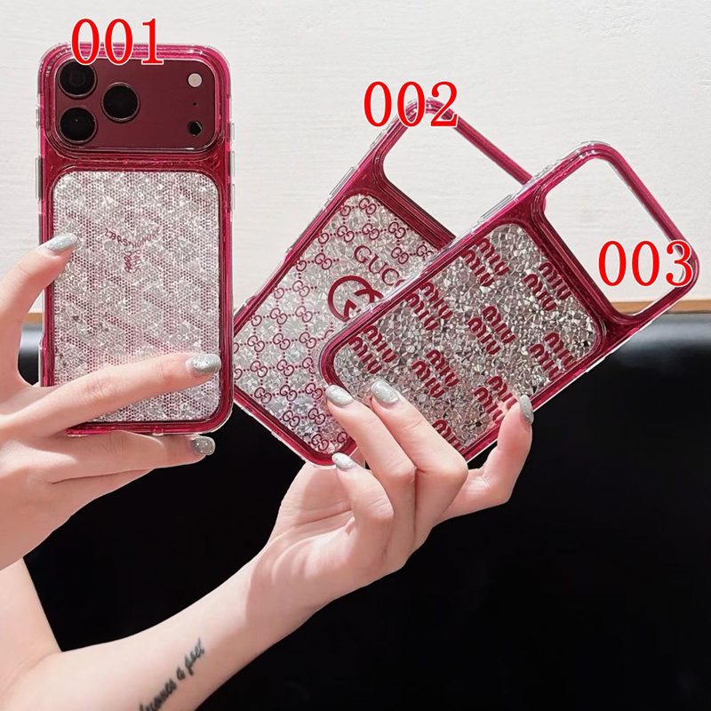シャネル CHANEL ラメ入り モノグラム柄 スマホケース カラーラインナップ