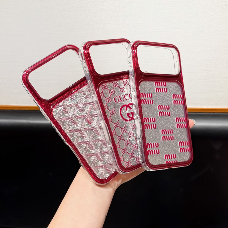 シャネル CHANEL ラメ入り モノグラム柄 スマホケース 商品画像 3