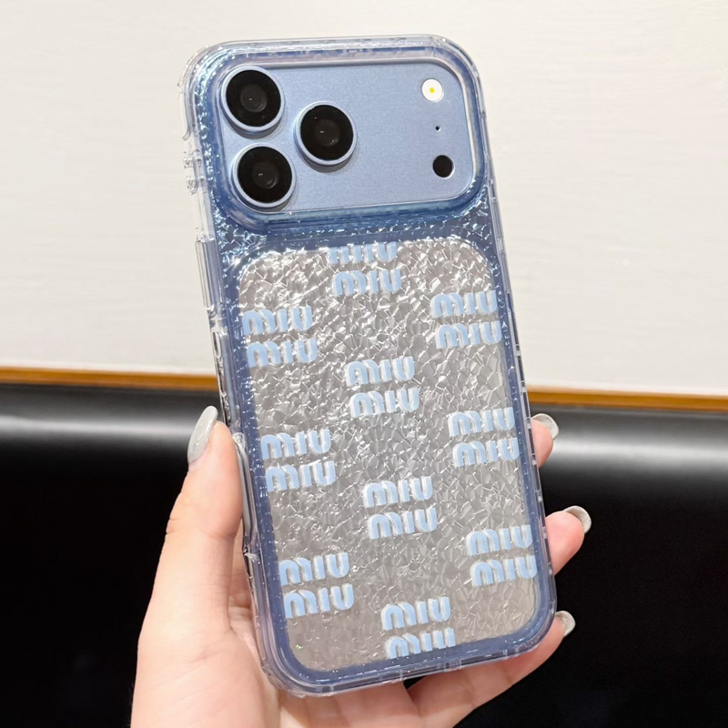 ミュウミュウ MIU MIU ラメ入り ロゴ文字柄 スマホケース 商品画像 6