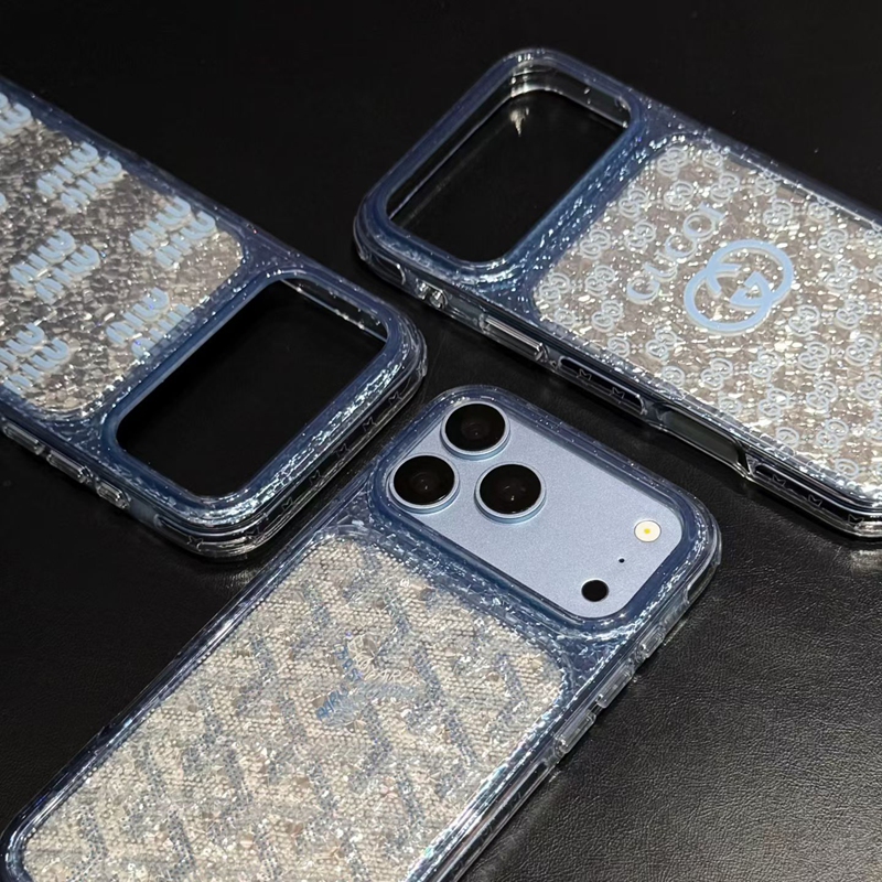 ミュウミュウ MIU MIU ラメ入り ロゴ文字柄 スマホケース 商品画像 9